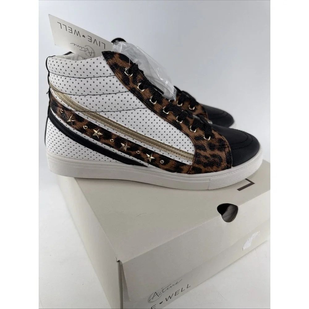 Active Live Well‎ Leopard Print NWT High Top Women's 10 Shoes